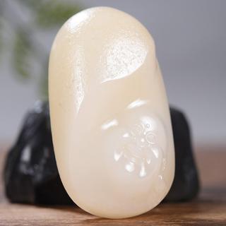 西域母亲节礼物 和田玉弥勒佛挂件吊坠玉佛 玉坠玉石男女款48克