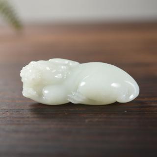 疆友 孤品 和田玉貔貅吊坠 男女生礼物 瑞兽挂件 36克